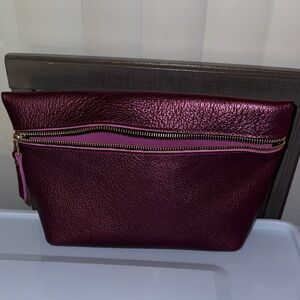 Portland Leather Goods - Ultraviolet - XL makeup bag